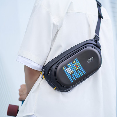 Túi đeo chéo màn hình LED Divoom Pixoo SlingBag-C nhỏ gọn, phong cách - Hàng chính hãng