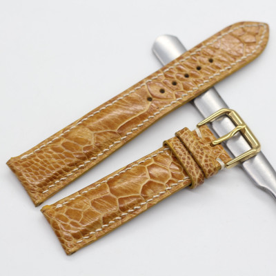 dây da đồng hồ, dây đồng hồ da chân đà điểu dành cho mọi đồng hồ hoàn thiện thủ công,kèm khóa cao cấp