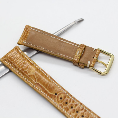 dây da đồng hồ, dây đồng hồ da chân đà điểu dành cho mọi đồng hồ hoàn thiện thủ công,kèm khóa cao cấp