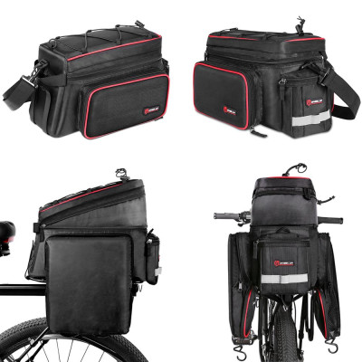 Wheel Up A3 Bike Trunk Bag Túi đựng xe đạp 25L Túi đựng xe đạp chống nước có nắp che mưa