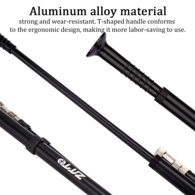 Máy bơm khí ZTTO 300PSI giảm chấn cho xe đạp MTB áp suất cao với thiết bị đo van Schrader & Presta