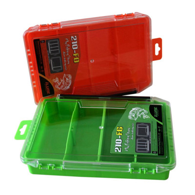 Hộp nhựa lưu trữ phụ kiện đi câu, mồi câu cá có chia thành từng khay có thể tháo rời