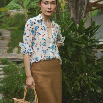 Áo Sơ Mi Hoa Thanh Điền TOP171 thời trang thiết kế Hity 