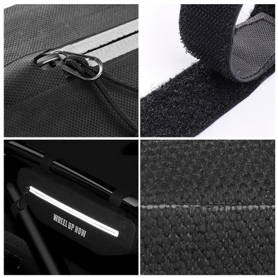 Túi đựng đồ gắn khung xe đạp dạng ống chất liệu nylon cao cấp