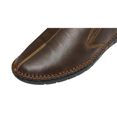 Giày lười nam da bò ORSIL thời trang màu nâu lịch thiệp - ORL D10