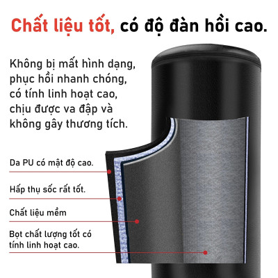 175cm Bao Đấm Bốc Cao Cấp BG026 ,Bao đấm bốc boxing dành người lớn, trụ đấm boxing, đấm bốc trẻ em, đấm bốc cho bé