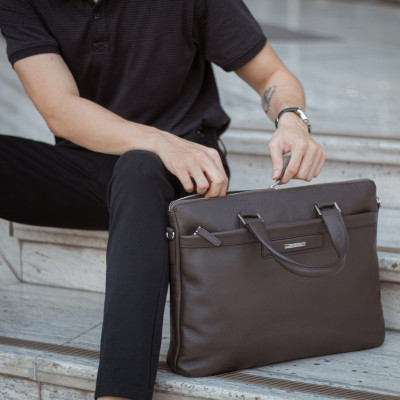 Cặp Laptop Da Nam Gianni Conti Italy 581263DBR