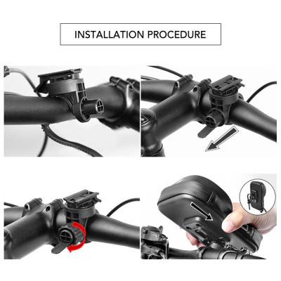 Túi tay lái Túi đựng phía trước xe đạp với màn hình cảm ứng Vỏ điện thoại