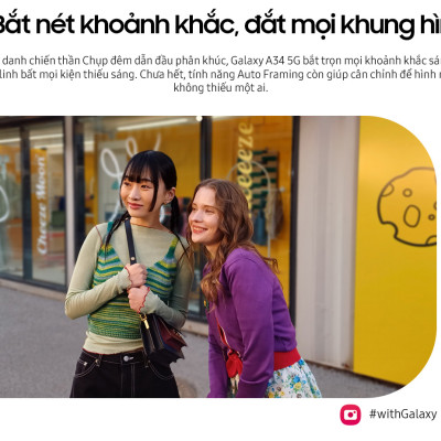 Điện thoại Samsung Galaxy A34 5G (8GB/128GB) - Hàng chính hãng