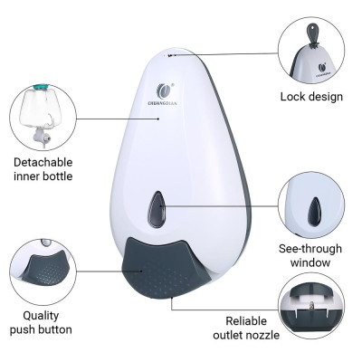 Hộp đựng xà phòng rửa tay treo tường CHUANGDIAN 400ml