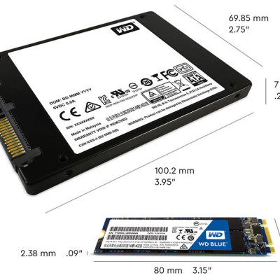 Ổ Cứng SSD WD Blue 3D NAND 1TB WD WDS100T2B0A (2.5 inch) - Hàng Chính Hãng