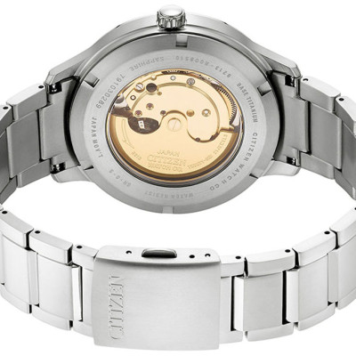 Đồng Hồ Nam Citizen Dây Titanium NJ0090-81A - Mặt Trắng (Sapphire)