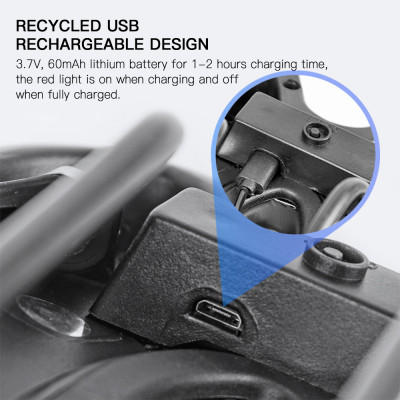 Yên xe đạp WHEEL UP mềm với sạc USB Đèn hậu cảnh báo, Đệm ghế thoáng khí cho Xe đạp đường trường MTB