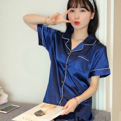 Bộ đồ pijama short trơn tay ngắn C095