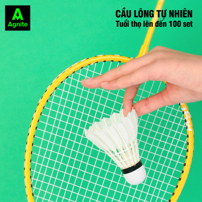 Hộp cầu lông cao cấp chính hãng Agnite, ống cầu lông vũ phục vụ luyện tập, thi đấu chuyên nghiệp - FH915 - Lẻ 1 quả cầu cao cấp