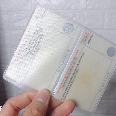 Combo 5 Túi Ví Đựng Bảo Vệ Chống Xước Thẻ ATM, Card Visit, CMND, Driver License Bằng Lái Xe Trong Suốt - Loại 1 Chính Hãng MINIIN