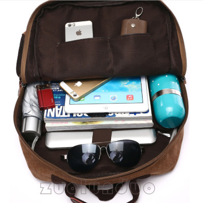 Balo nam thời trang vải canvas  phong cách mới- đi làm, đi học,đi chơi,đựng laptop (15,6")