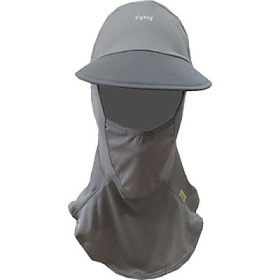 Nón khẩu trang chống nắng UPF50+ xám Zigzag MAS00308