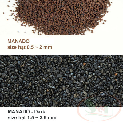 Nền JBL Manado Dark, Brown bao 3L, 5L, 10L đất trồng bể thủy sinh cá tép