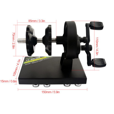 Máy cuộn dây câu cá di động, công suất mạnh mẽ, dễ dàng cố định trên bàn, kính, gạch và các bề mặt nhẵn khác