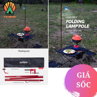  Cọc Treo Đèn Dã Ngoại Naturehike Gấp Gọn Dành Cho Cắm Trại NH19PJ003