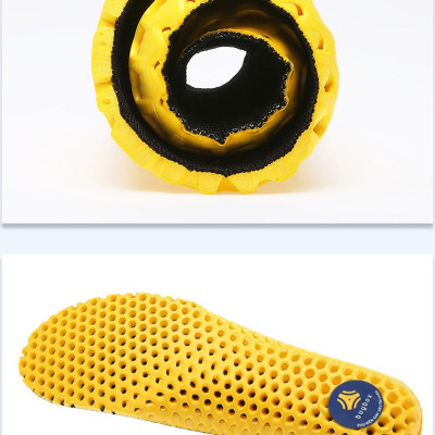 Lót giày thể thao tổ ong EVA loại cao cấp đế dày 1.8cm đàn hồi cực êm chân, thoáng khí - buybox - BBPK128 - Đế vàng mặt đen - Size nam