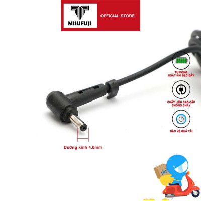 Sạc dành cho Laptop Asus - Sạc Vuông 3.42a - công suất 65w - Chân nhỏ 4.0mm - Tặng kèm dây nguồn - Hàng Nhập Khẩu New Seal