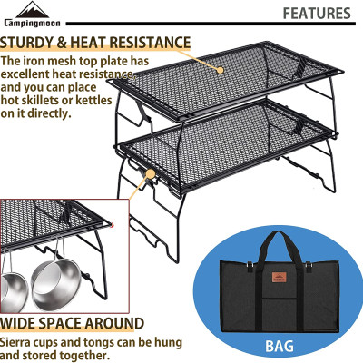 Kệ để đồ dã ngoại Campingmoon T-238-2T (kệ đôi)