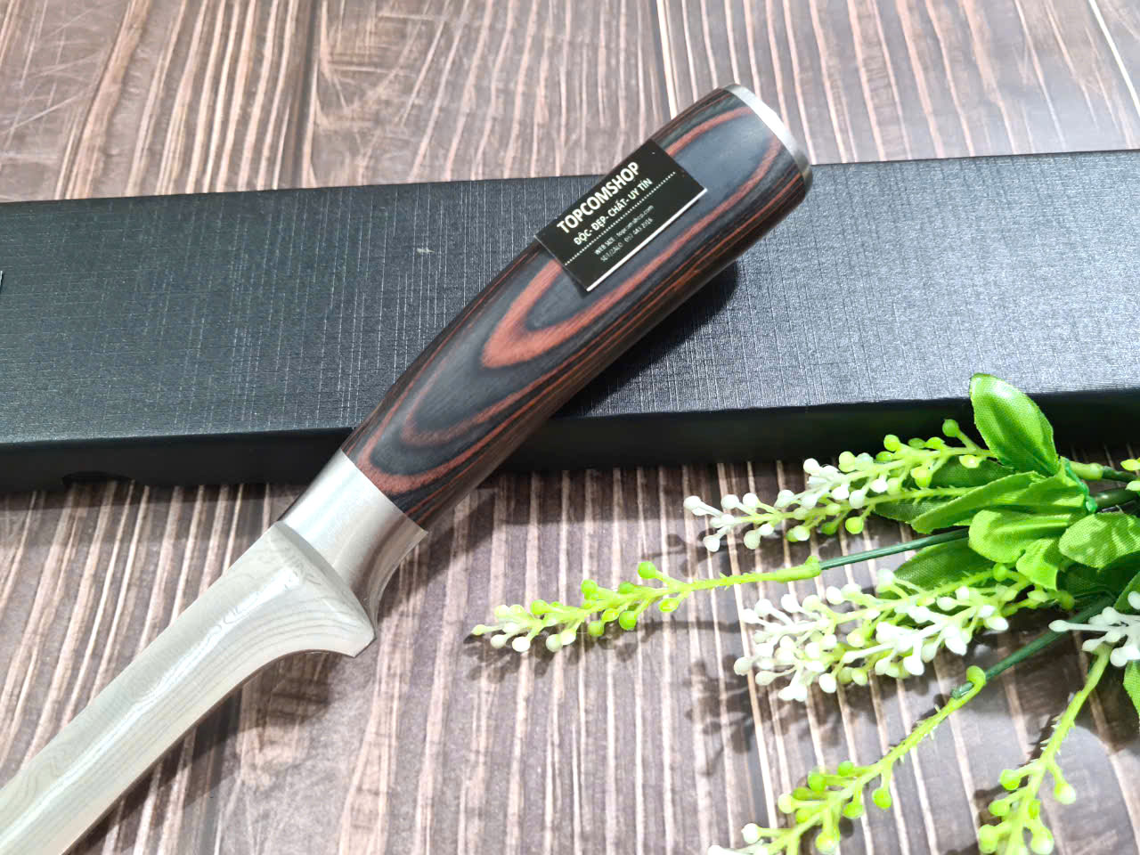 DAO - DAO BẾP NHẬT BẢN CLASSIC BONINGTHÉP DAMASCUS MÃ A3 DT120 nt topcomshop vn