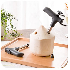 Dụng Cụ Khui Dừa lấy nước bằng tay Nhanh/Cây đục lỗ quả dừa siêu tốc chất liệu thép không gỉ an toàn và tiện dụng - PaKaSa