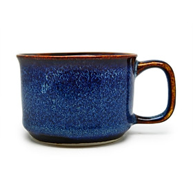 02 Cốc cà phê trung chân thấp Đông Gia - xanh sóng biển 8094.
Medium coffee cup D7.5H5.5