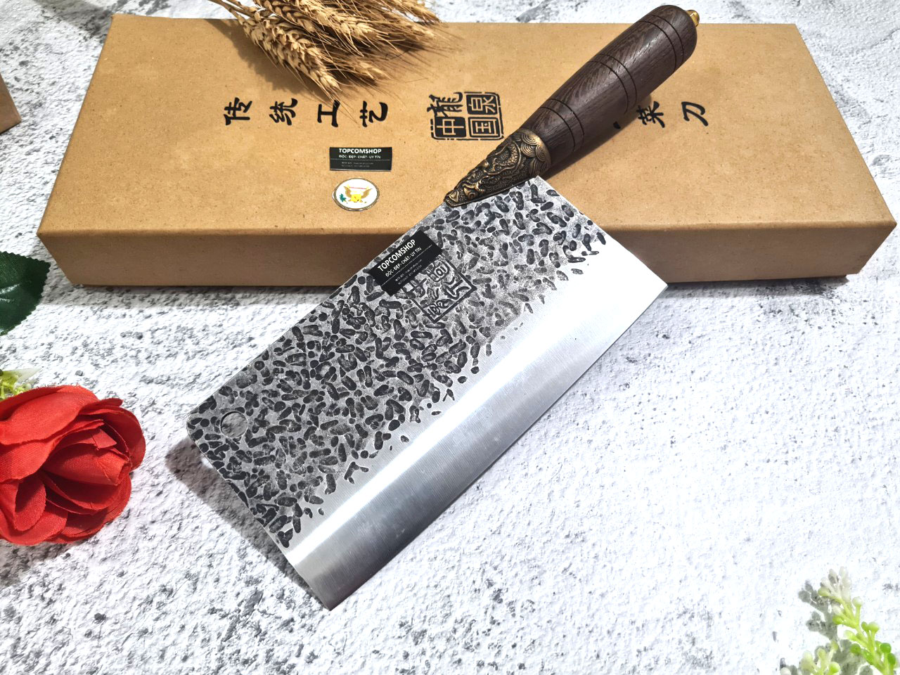 DAO BẾP THÁI CHẶT KHÂU ĐỒNG RỒNG DT155