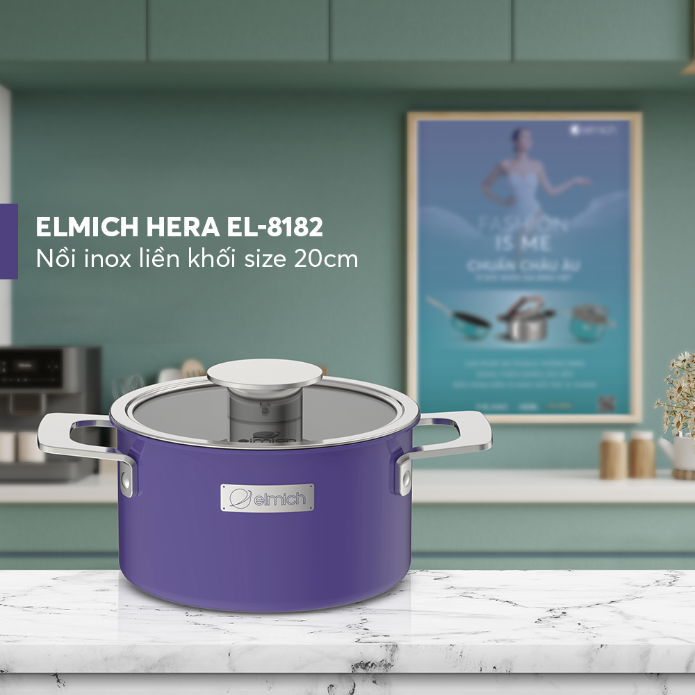 Nồi inox liền khối Elmich Hera