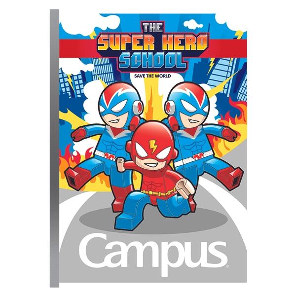 Vở Super Hero School - B5 4 Ô Ly 48 Trang ĐL 80g/m2 - Campus NB-BSHS48 (Mẫu Màu Giao Ngẫu Nhiên)