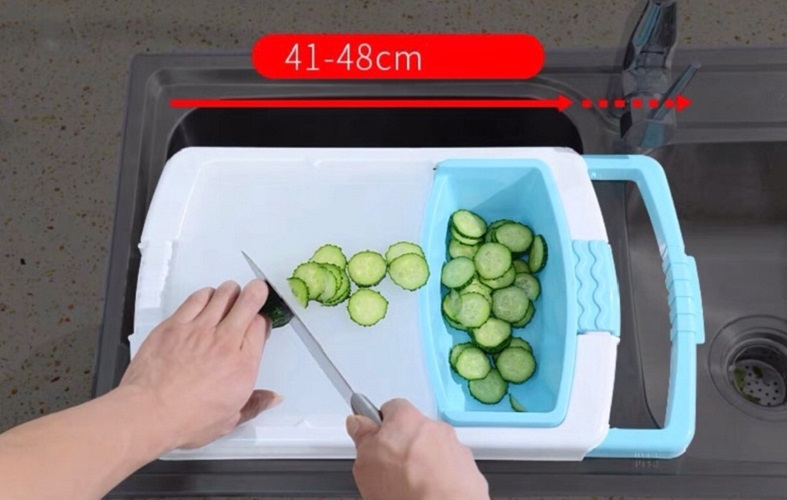 Bộ thớt rổ 3in 1 ( thớt, rổ, chậu) đa năng, tiện dụng