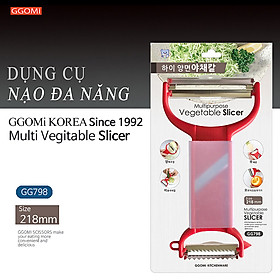 [HÀNG CHÍNH HÃNG] Bào, nạo đa năng GGOMi Hàn Quốc GG798 dài 22cm, rộng 12cm, tay cầm ABS, lưỡi bằng thép không gỉ