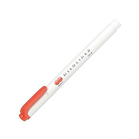 Viết Lông Dầu Dạ Quang Zebra Mildliner-MEV Fine Bold Mild Vermillion