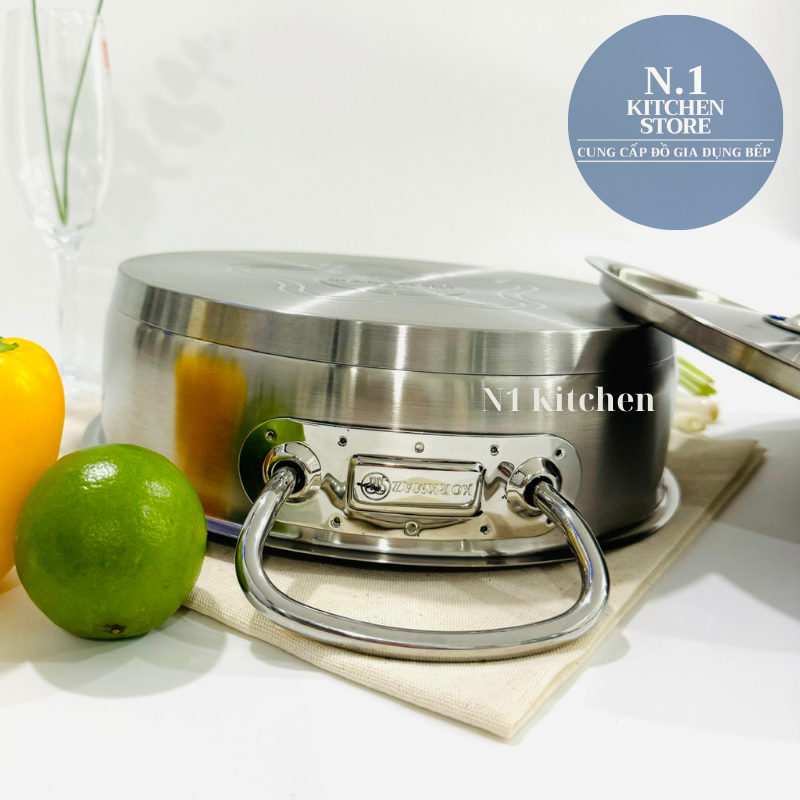 Nồi inox cao cấp Korkmaz Proline 3.1 lít thân thấp - A1172