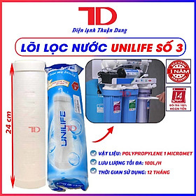 Bộ 3 lõi lọc nước Unilife 1,2,3 dùng cho máy lọc nước RO hàng chính hãng - Điện Lạnh Thuận Dung