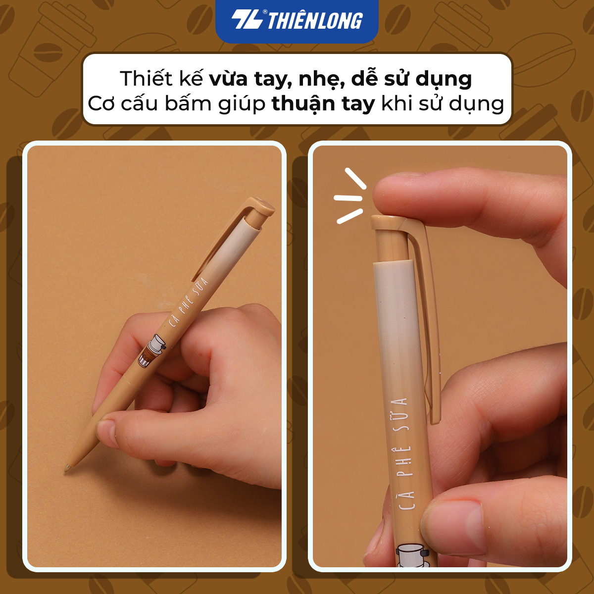 Combo 5/10/20 Bút gel B - Buttersmooth Gel Thiên Long GELB-032 - Premium Tip viết êm, trơn - Mực Xanh - Thân ngẫu nhiên