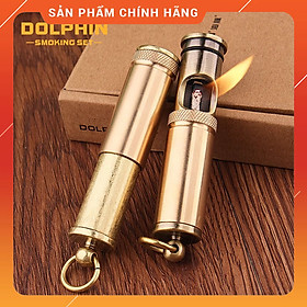 Vỏ Hột Quẹt Bật Lửa Xăng Đá Dolphin HY-682 Có Buồng Chắn Gió