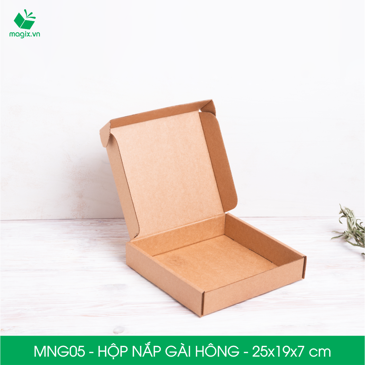 MNG05 - 25x19x7cm - Combo 100 hộp nắp gài hông - Thùng carton đóng hàng