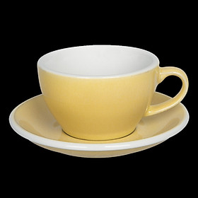 Ly Egg 250ml Cappuccino Cup & Saucer (POTTERS COLOURS) - Loveramics
