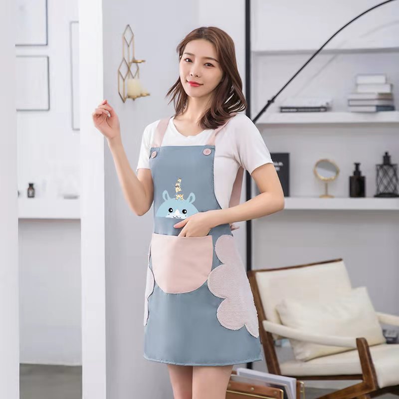 Tạp dề nấu ăn , thiết kế thời trang ,kiểu dáng giản dị ,dễ thương ,có khăn lau tay bên hông ,chống thấm nước , thích hợp cho cả nam và nữ