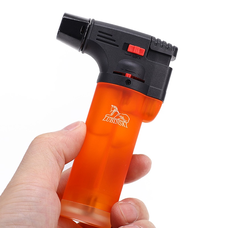Bật Lửa Hột Quẹt Khò Gas 1 Tia Lubinski SK-79 Đẹp Độc Lạ Lửa Khò Mạnh Mẽ Khoang Chứa Gas Trong Suốt Nhìn Thấy Lượng Gas - Nhiều Màu