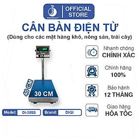 Cân Bàn Điện Tử DI28SS - Mặt Bàn Cân 300x400MM - Đầu Chống Nước