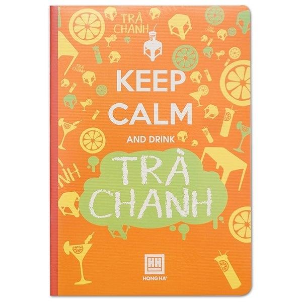 Vở Keep Calm & Matcha Trà Xanh - Kẻ Ngang 200 Trang - Hồng Hà 1400 (Mẫu Màu Giao Ngẫu Nhiên)