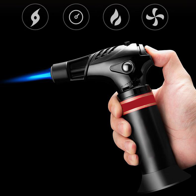 Vỏ Hột Quẹt Bật Lửa Gas Khò Để Bàn 1 Tia Cực Mạnh H193 Nút Bấm Tiện Lợi - Nhiều Màu(KHÔNG CHỨA GAS/XĂNG)