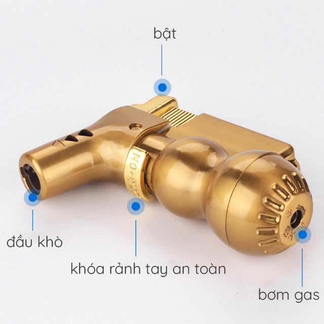 Vỏ Hột Quẹt Bật Lửa Hộp Quẹt Khò Gas Hồ Lô 1 Tia Cực Mạnh Hongbo HB-804 Thiết Kế Đẹp Độc Lạ Cao Cấp - Giao Màu Ngẫu Nhiên