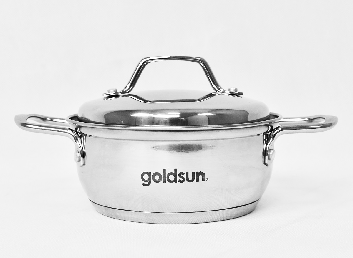 Nồi inox 3 đáy Goldsun F16 GE1204 - Hàng Việt Nam chính hãng
